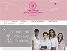 Tablet Screenshot of houstonpermanentmakeuptraining.com